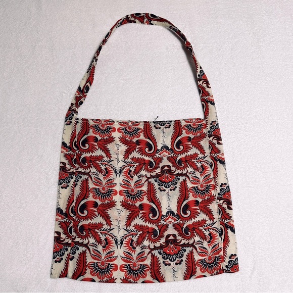 FREE PEOPLE Linen Reusable Shoulder Bag NWOT - Picture 2 of 6